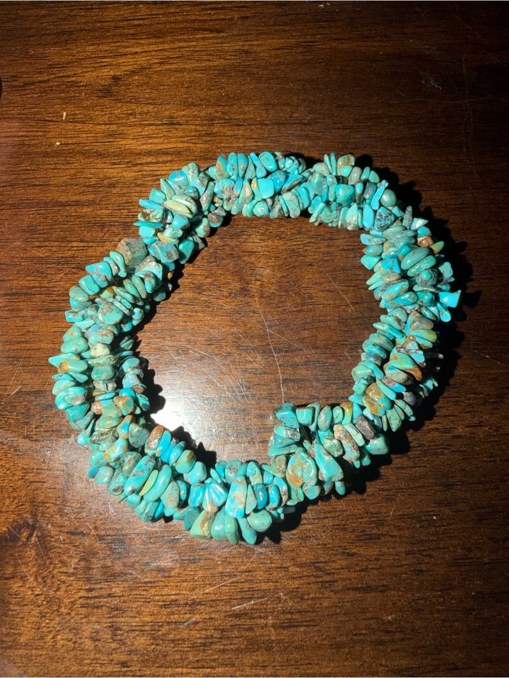 Turquoise Chip stretch Bracelet - Turquoise Blue Women Jewelry